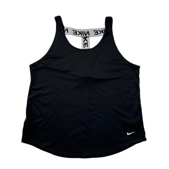 Nike Tank Top Women's Size XL Black Dri-Fit Victory Training Yoga Athletic Shirt - Picture 1 of 11